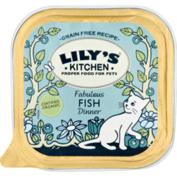 Lilys Kitchen Organic Fabulous Fish Dinner Complete Wet Food For Cats